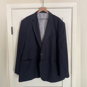 Stafford Men's Dark Navy Two-Button Sport Coat